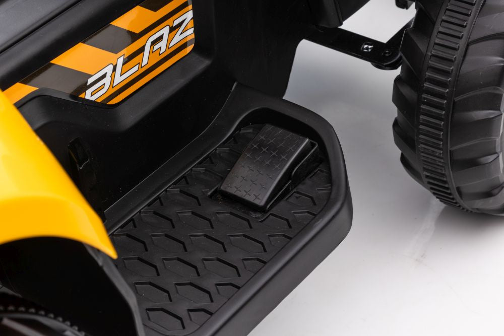 Traktor na akumulátor s lžící BW X002A žlutý
