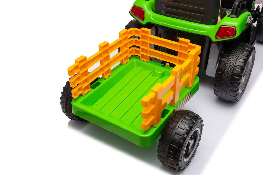 Traktor na akumulátor s ovládáním BBH 030 zelený