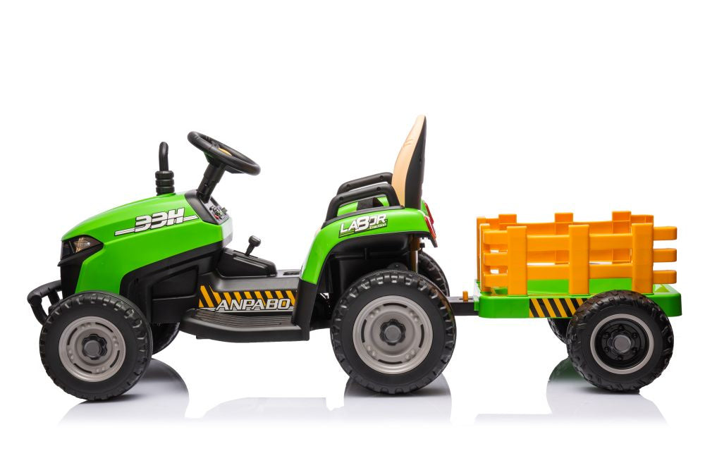 Traktor na akumulátor s ovládáním BBH 030 zelený