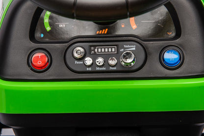 Traktor na akumulátor s ovládáním BBH 030 zelený