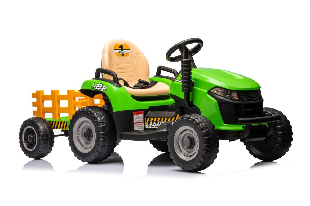 Traktor na akumulátor s ovládáním BBH 030 zelený