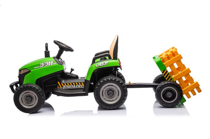 Traktor na akumulátor s ovládáním BBH 030 zelený