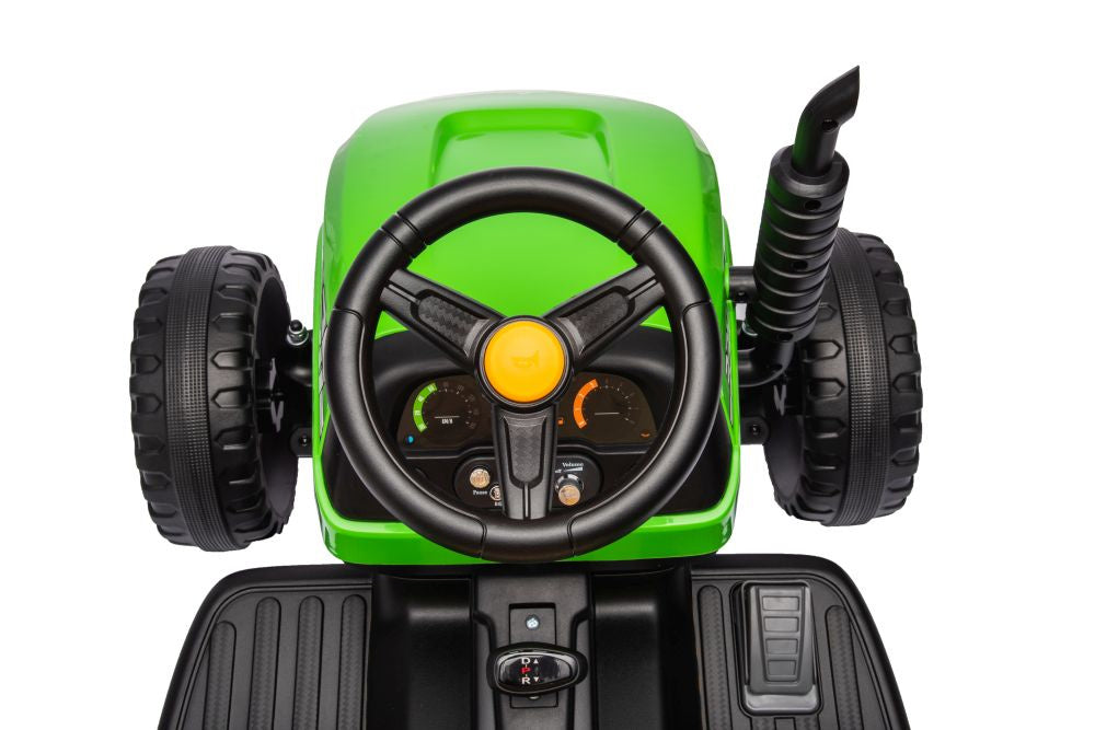 Traktor na akumulátor s ovládáním BBH 030 zelený