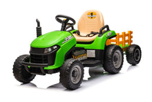 Traktor na akumulátor s ovládáním BBH 030 zelený