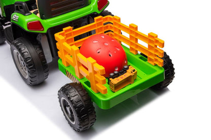 Traktor na akumulátor s ovládáním BBH 030 zelený