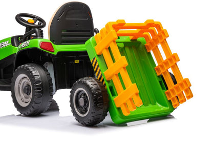 Traktor na akumulátor s ovládáním BBH 030 zelený