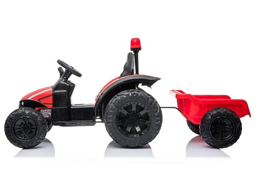 Traktor na akumulátor s přívěsem HZB 200 červený
