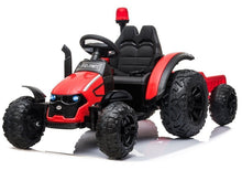 Traktor na akumulátor s přívěsem HZB 200 červený
