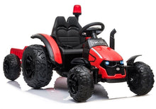 Traktor na akumulátor s přívěsem HZB 200 červený