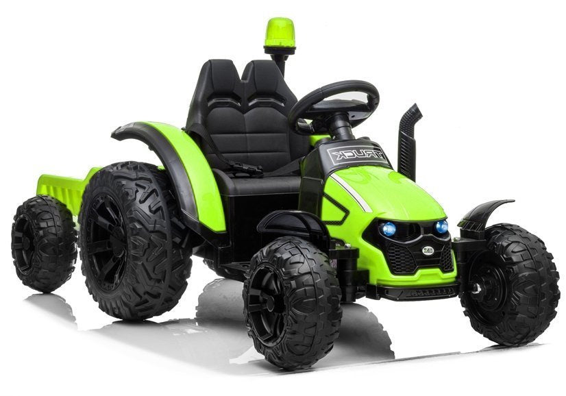 Traktor na akumulátor s přívěsem HZB 200 zelený