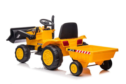 Traktor na akumulátor s přívěsem S617 – žlutý | dětský