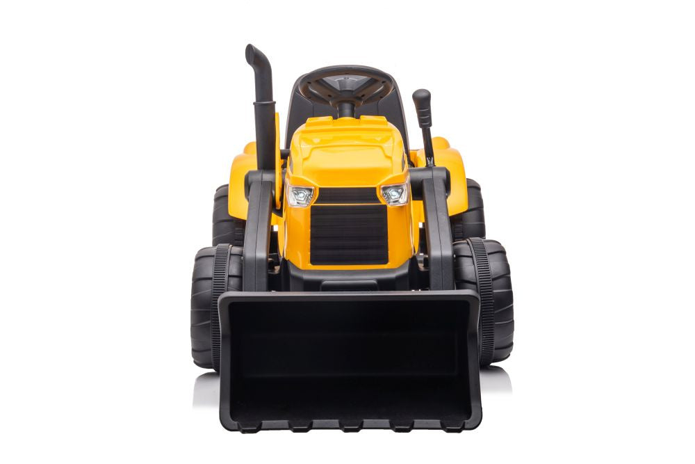 Traktor na akumulátor s přívěsem S617 – žlutý | dětský
