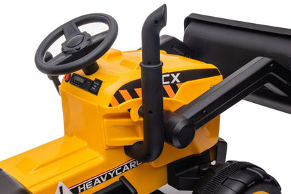 Traktor na akumulátor s přívěsem S617 – žlutý | dětský