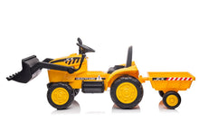 Traktor na akumulátor s přívěsem S617 – žlutý | dětský
