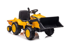 Traktor na akumulátor s přívěsem S617 – žlutý | dětský