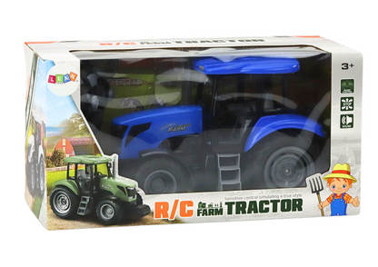Traktor na dálkové ovládání RC 2.4G se zvuky modrý