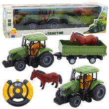 Traktor na dálkové ovládání RC 48 cm – s přívěsem a koněm