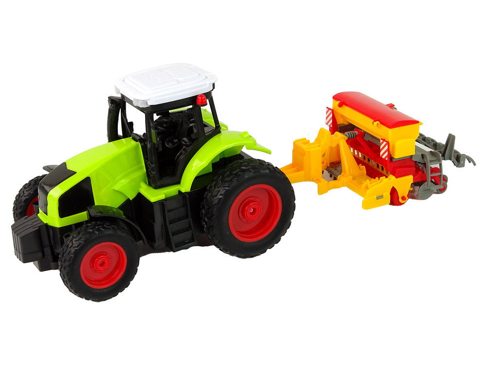 Traktor na dálkové ovládání s lisem 1:16 zelený