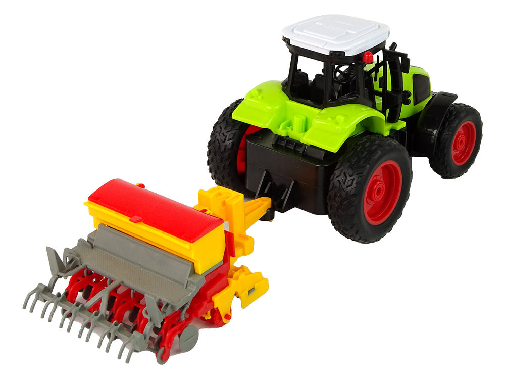 Traktor na dálkové ovládání s lisem 1:16 zelený
