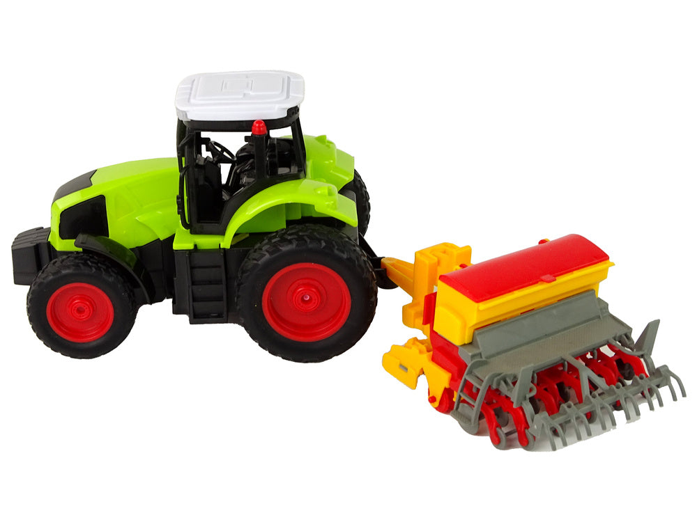Traktor na dálkové ovládání s lisem 1:16 zelený
