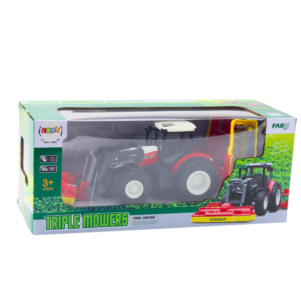 Traktor na dálkové ovládání se žacími stroji RC 2.4G