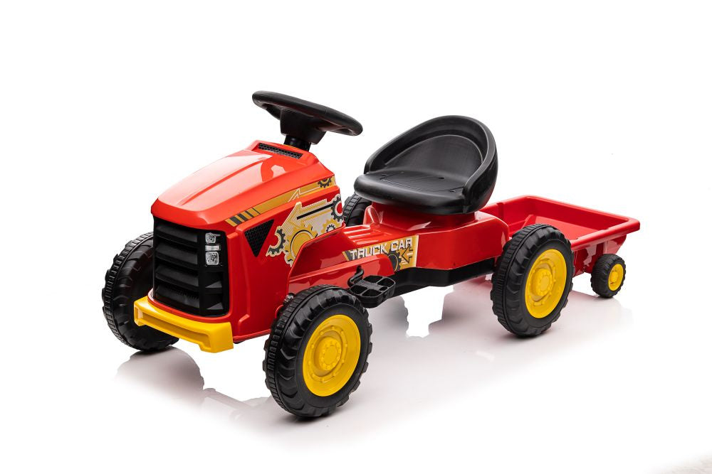 Traktor na pedály G206 pro děti od 3 let – červený