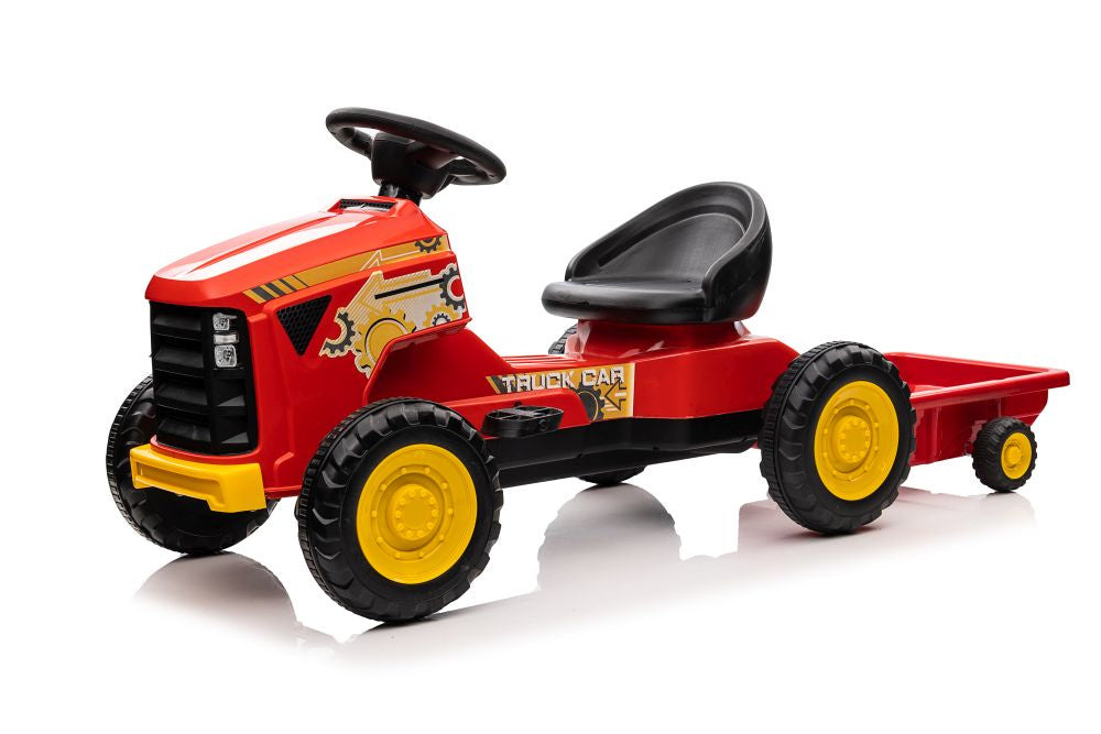 Traktor na pedály G206 pro děti od 3 let – červený