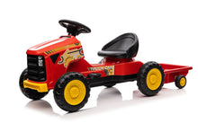 Traktor na pedály G206 pro děti od 3 let – červený