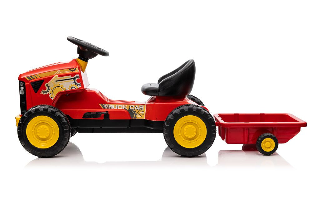 Traktor na pedály G206 pro děti od 3 let – červený