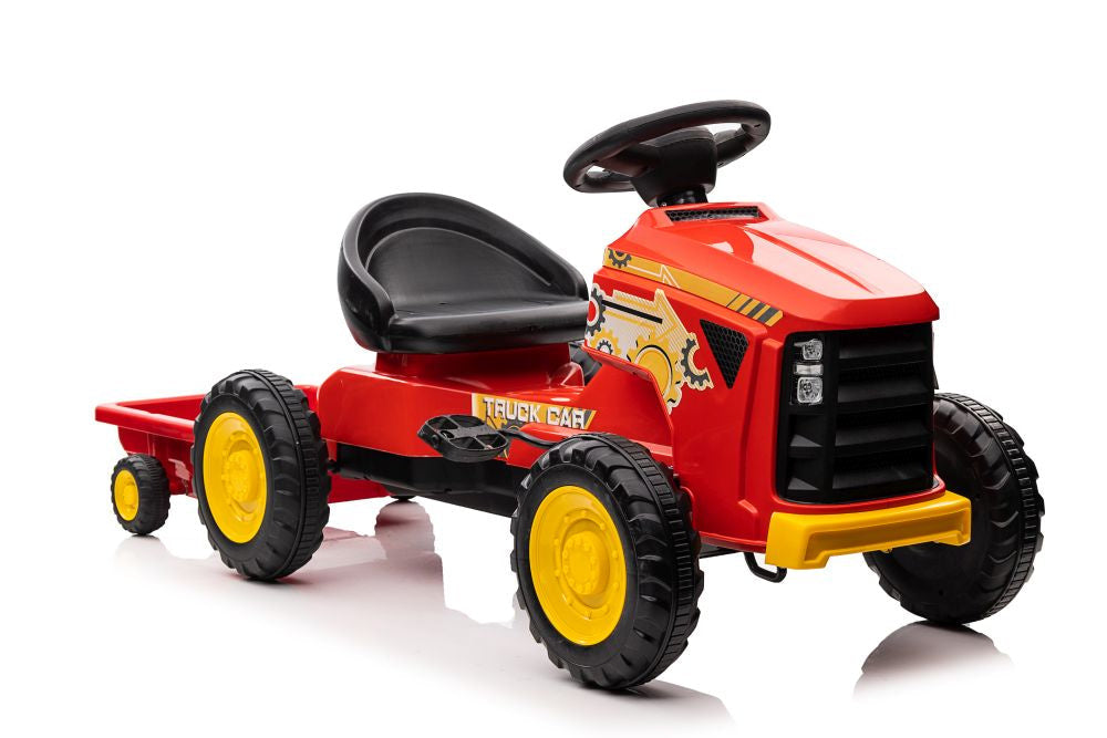 Traktor na pedály G206 pro děti od 3 let – červený