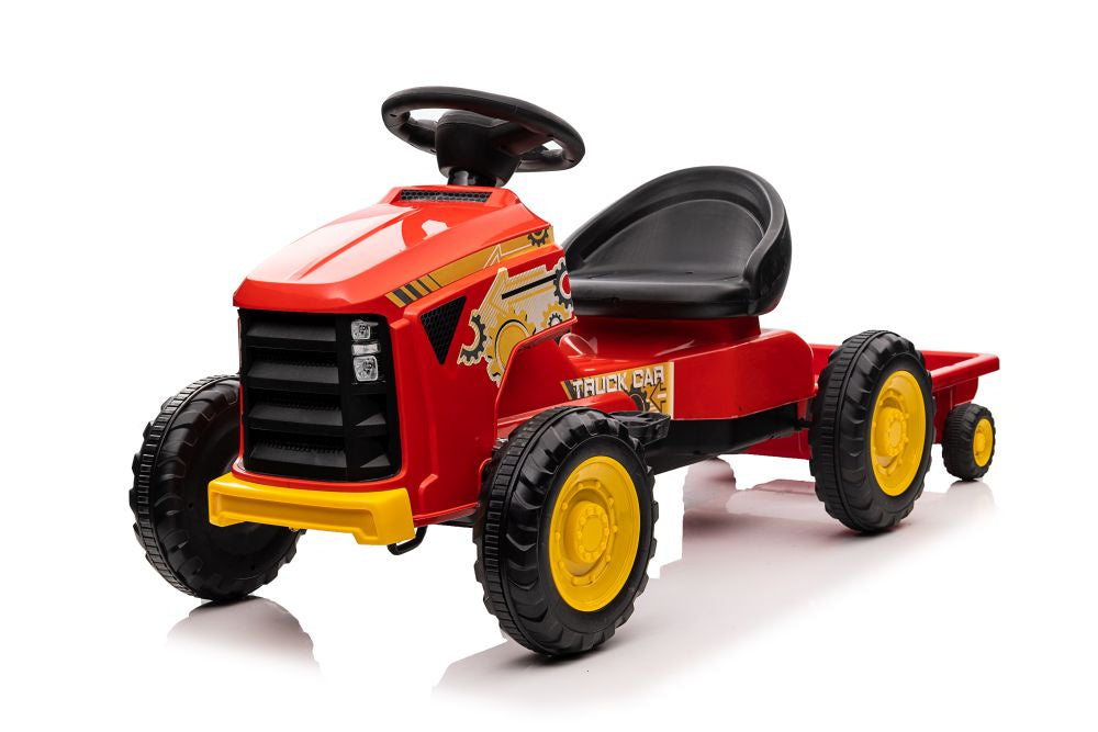 Traktor na pedály G206 pro děti od 3 let – červený