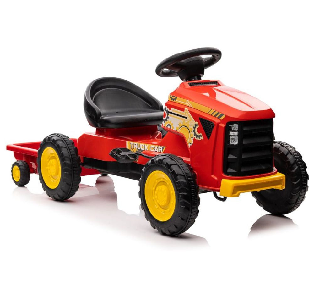 Traktor na pedály G206 pro děti od 3 let – červený