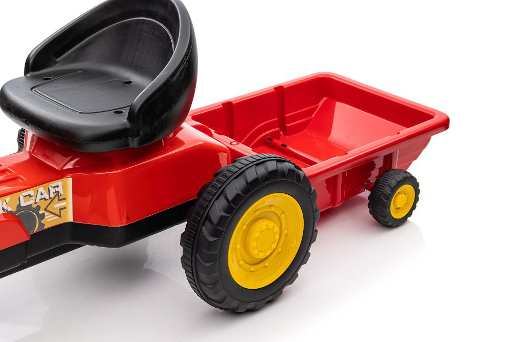 Traktor na pedály G206 pro děti od 3 let – červený