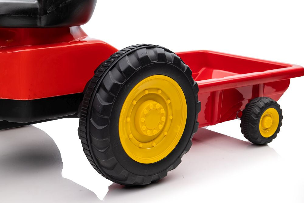 Traktor na pedály G206 pro děti od 3 let – červený