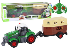 Traktor RC na dálkové ovládání – s přívěsem 1:24 | zelený