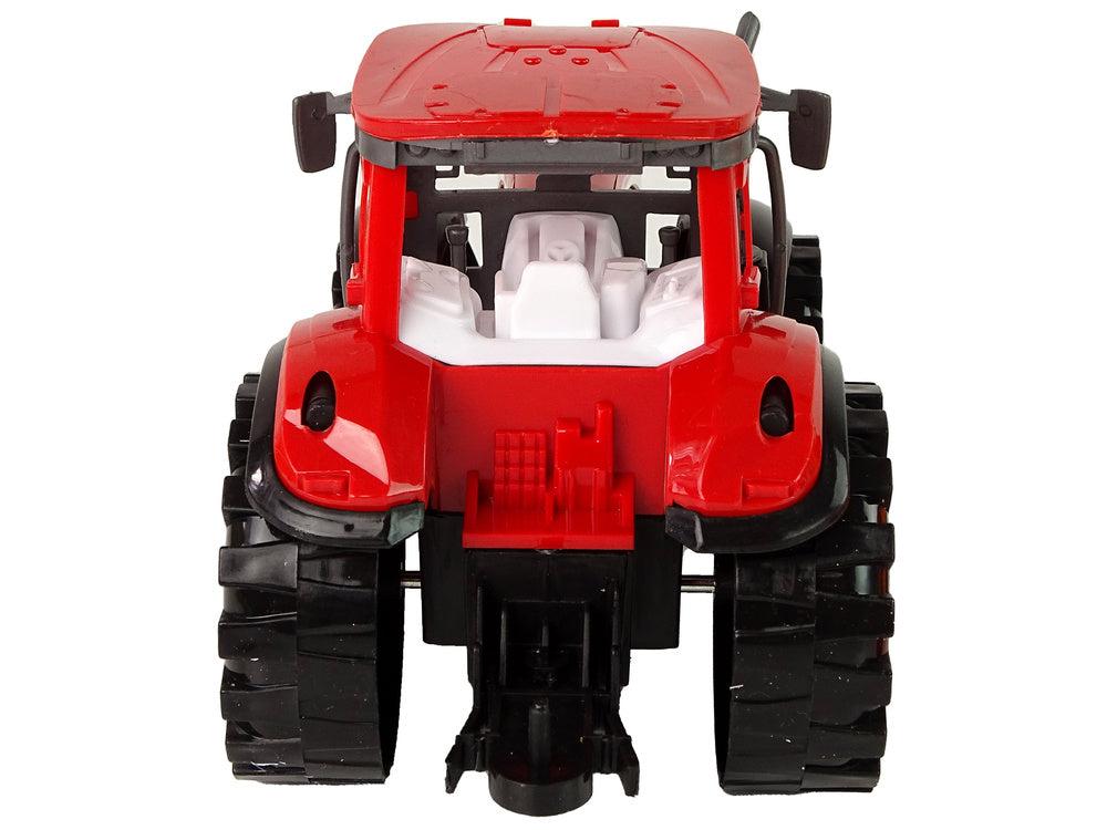 Traktor s kultivátorem třecí pohon červený