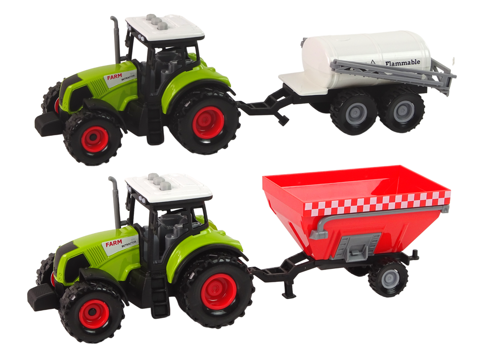 Traktor s LED světly a zvuky – farmářský set se stroji