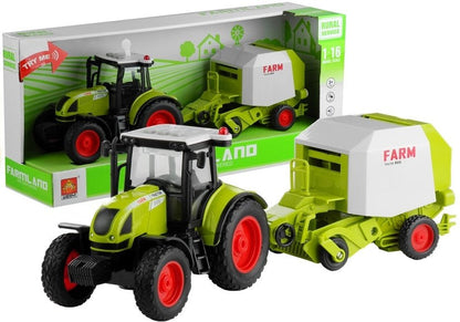 Traktor s lisem na balíky slámy 37,5 cm se zvuky a světly