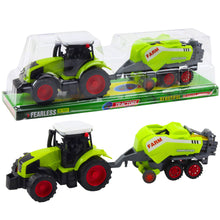 Traktor s lisem na seno zemědělský set zelený 37 cm