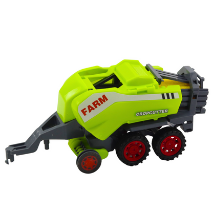 Traktor s lisem na seno zemědělský set zelený 37 cm