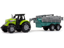 Traktor s postřikovačem farma zvukové efekty zelený
