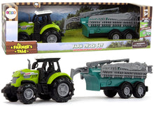 Traktor s postřikovačem farma zvukové efekty zelený