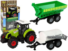 Traktor s přívěsem a cisternou – se zvuky a LED světly
