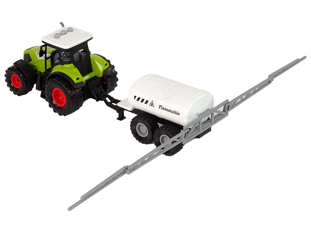 Traktor s přívěsem a cisternou – se zvuky a LED světly