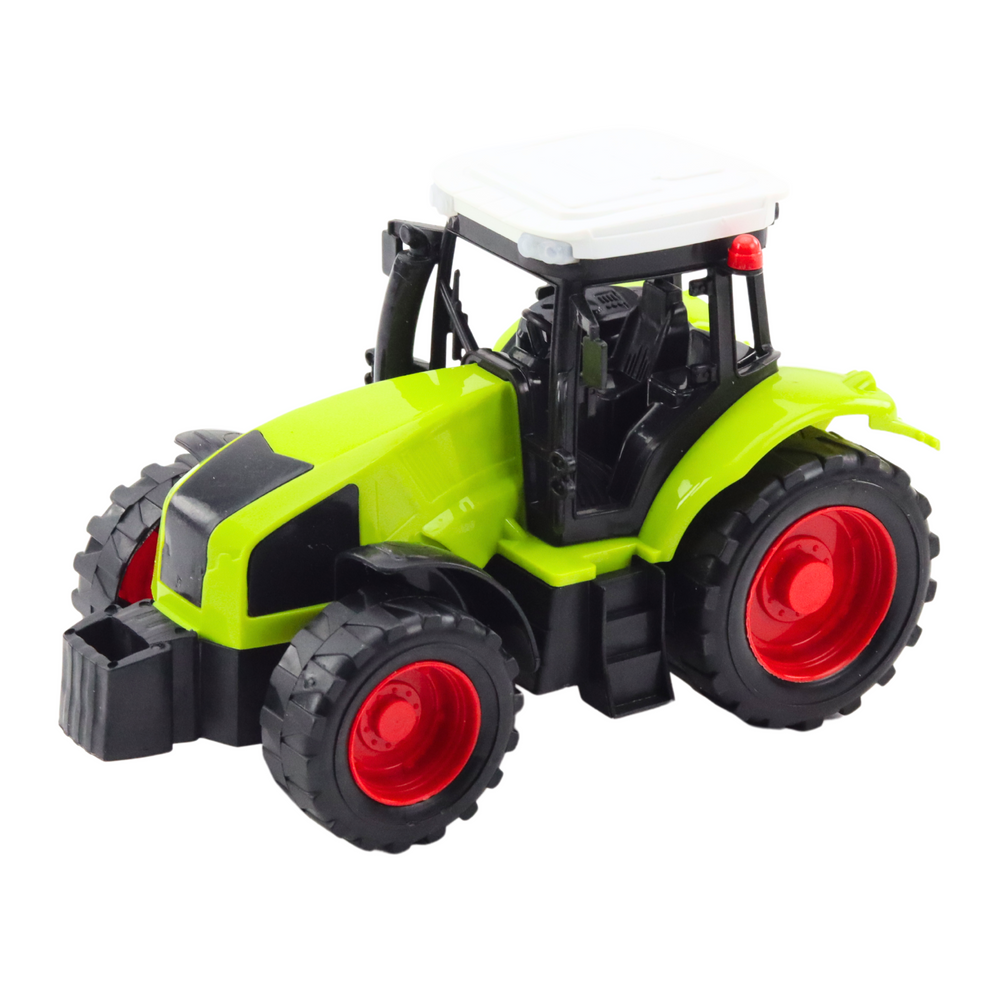Traktor s přívěsem a hydraulickým jeřábem na přepravu dřeva