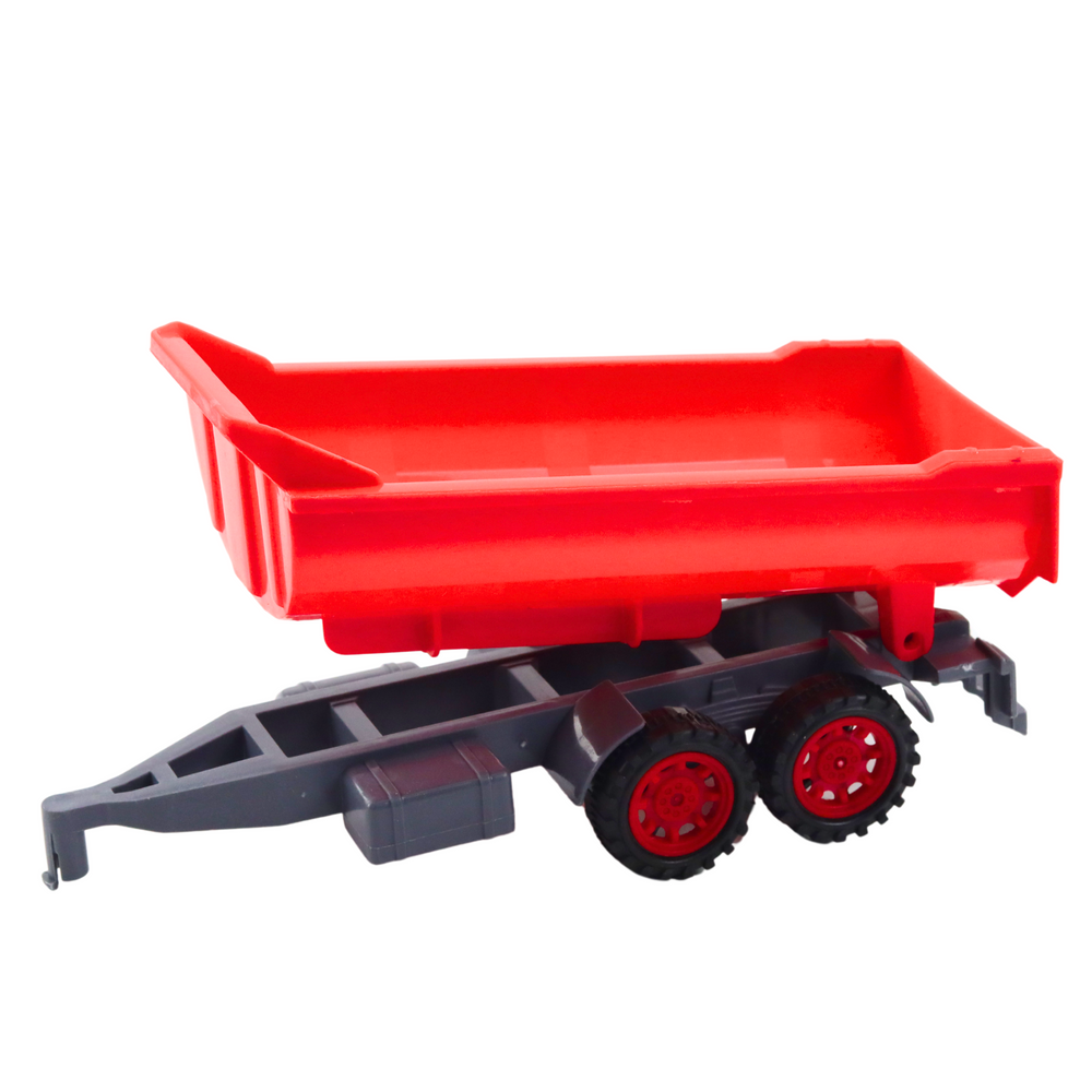 Traktor s přívěsem a lisem na seno zemědělský set 56 cm