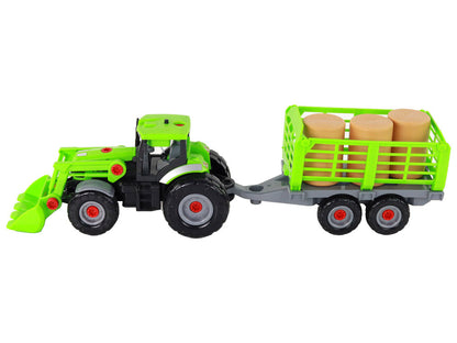 Traktor s přívěsem DIY – stavebnice se šroubovákem
