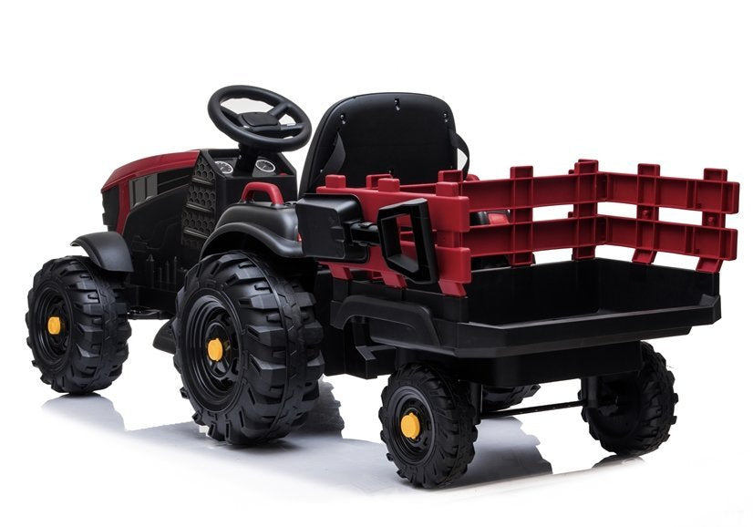 Traktor s přívěsem na akumulátor BDM0925 červený