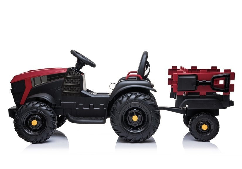 Traktor s přívěsem na akumulátor BDM0925 červený