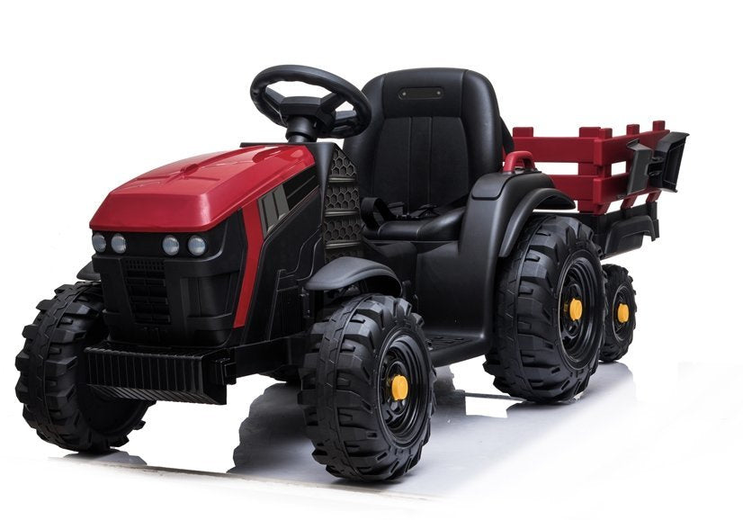 Traktor s přívěsem na akumulátor BDM0925 červený